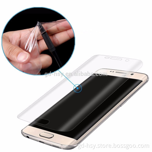 HUYSHE hot selling TPU film screen tempered glass for samsung galaxy S7 edge screen protector